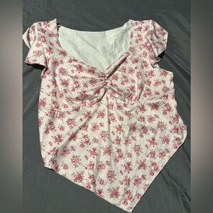 Floral Pink Women's Top
